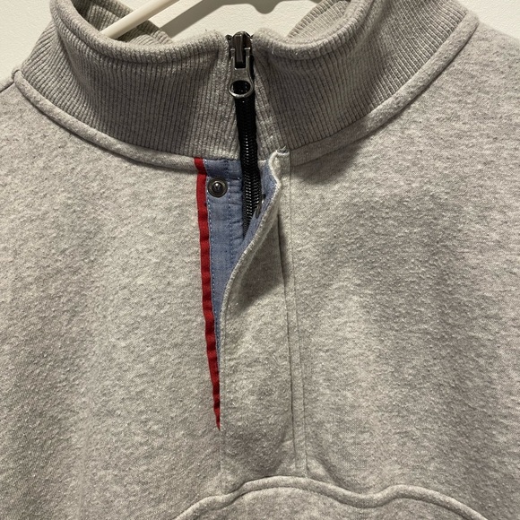 North River Outfitters Men's Gray Half-Zip Sweatshirt Gray Size XL - Picture 2 of 4